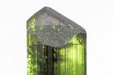 Gemmy, Sharply Terminated Green Elbaite Tourmaline - Brazil #209805-4